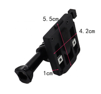 Bracket Depan MICH 90 Derajat yang Dapat Disesuaikan, Lepas Cepat, Aksesoris Helm Taktis NVG untuk Kamera Aksi, Bahan Nylon