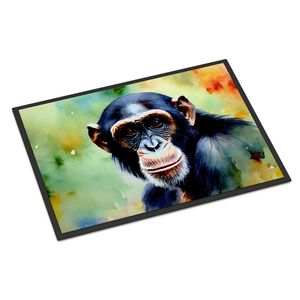 Chimpanzee Non-Slip Washable Low Pile <b>Door</b> <b>Mat</b> 24H X 36W <b>Indoor</b> Outdoor Entryway Rug Front <b>Door</b> Doormat - Product Image 1