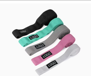 Ensemble de 3 bandes de résistance longues – Bandes en tissu élastique pour la maison, la salle de sport, le fitness, le crossfit et l'entraînement musculaire (logo personnalisé) - Product Image 4