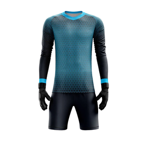 Ensemble de gardien de but Micro Dot Fade, maillot à col rond à manches longues, short pour homme, polyester écologique, respirant, séchage rapide, football - Product Image 1