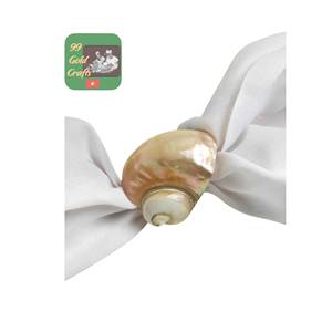 HOT SELLING - <b>Cheap</b> Vietnam Seashell Napkin <b>Ring</b> Customize Size for Europe Wedding Decor Direct Factory Sale Price - Product Image 1