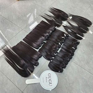 Remy Human Hair From Vietnam Transparent French Lace Glueless Full Lace <b>Wigs</b> <b>Deep</b> <b>Wave</b> Bundles with Frontal 13x6 - Product Image 5