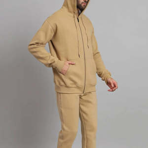 Sweat-shirts personnalisés OEM couleur fauve pour hommes, qualité supérieure à bas prix, taille et logo personnalisés, nouveaux sweats à capuche pour hommes. - Product Image 2