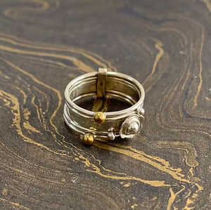 Modern Stylish 925 <b>Silver</b> <b>Stack</b> <b>Ring</b> 4.5 Grams Anti Tarnish Jewelry For Unisex Daily Wear Exporter - Product Image 3