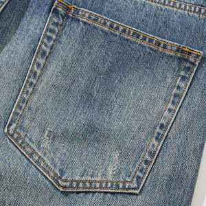 Jeans Baggy Hip Hop Personnalisés pour Hommes – Coupe Large et Droite, Style Streetwear, Lavage Vintage – Vente en Gros - Product Image 5