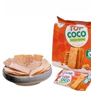 Croustilles de noix de coco TOPCOCO aux cacahuètes 150g, collation croustillante noix-coco-cacahuètes, prix compétitif, vente en gros, exportation - Product Image 3