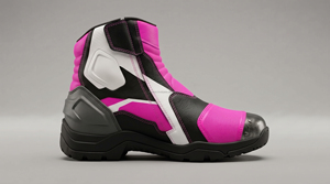Botas Cortas de Motocicleta para Hombre, Calzado de Motociclismo, Botas Cortas de Cuero Impermeables, Protección Reforzada Antideslizante - Product Image 2
