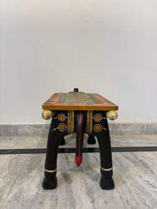 Handmade Wooden Animal <b>Stool</b> Coffee <b>Table</b> Tiger Design Hand Painted Accent <b>Table</b> Decorative Furniture Living Room Use - Product Image 4