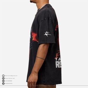 Camiseta Oversize de Algodón 100% Pesado para Hombre con Logo Personalizado, Ecológica y Transpirable, Estilo Streetwear 2026, Corte Holgado - Product Image 4