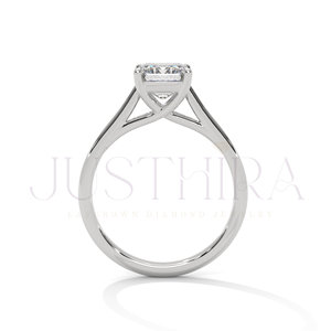 Most Selling Solitaire Radiant Cut Diamond <b>Ring</b> for Everyday Wear Office Use and Elegant Styling Wedding Engagement <b>Ring</b> For Her - Product Image 5
