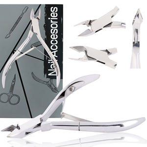 Coupe-ongles à mâchoires larges en acier inoxydable, pince à cuticules professionnelle, outil de manucure pour salon, pince à peaux mortes - Product Image 3