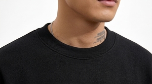Sweat-shirt à col rond pour homme, coupe ample, manches longues, pull décontracté pour l'hiver, vêtements personnalisés - Product Image 4