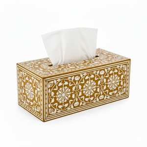 AZ ENTERPRISES Meena - Caja de pañuelos de madera hecha a mano, ecológica, con diseño clásico impreso y cubierta decorativa para mesa, accesorio para el hogar - Product Image 3