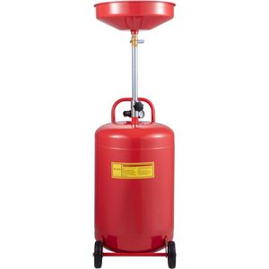 Réservoir de vidange d'huile usagée portable de 20 gallons, draineur pneumatique pour le vidange d'huile, transfert de liquides et de carburant, conteneur pour dispositif de drainage - Product Image 1