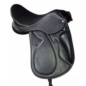 Saut de cheval anglais en cuir véritable de qualité supérieure et selle Western tout usage pour l'équitation en vente - Product Image 1