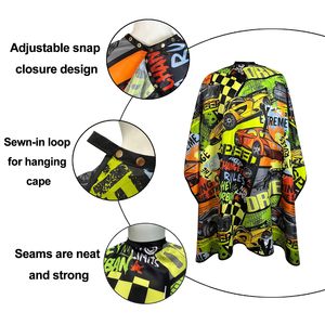 Capas de Corte de Pelo Profesionales Personalizadas, Resistentes al Agua, de Poliéster, con Impresión por Sublimación, Accesorios de Barbería en Oferta - Product Image 2