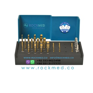 KIT UNIVERSEL DE FRAISES POUR IMPLANTS DENTAIRES AVEC FORET PILOTE CONIQUE FORET FORET DENTAIRE RÉGULIER ET COURT POUR OSSEODENSIFICATION - Product Image 4