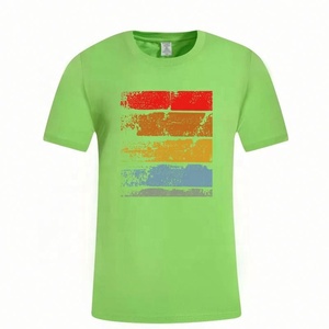 Camiseta de Manga Corta Estilo Vintage para Hombre, 100% Algodón, Jersey Informal, Cuello Redondo, Estampado Personalizable, Opción OEM, 200g, Secado Rápido - Product Image 4