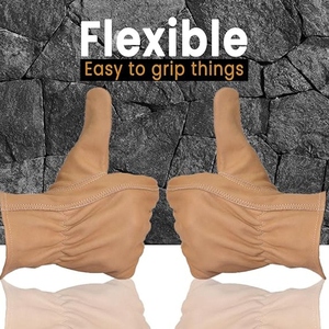 Best Performance Work <b>Gloves</b> for General Work Driving Reinforced Cowhide Grain Leather Palm Patch for Strong Grip Safety <b>Gloves</b> - Product Image 6