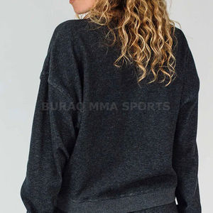 Sweat-shirt tricoté imprimé pour femme, coupe ample, col rond, manches longues, haut décontracté avec poches - Product Image 6
