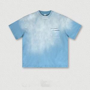 Camiseta Blanca para Hombre, Personalizable con Logotipo, Estilo Vintage, Lavado Ácido, Talla Grande, Algodón de Alta Calidad - Product Image 6