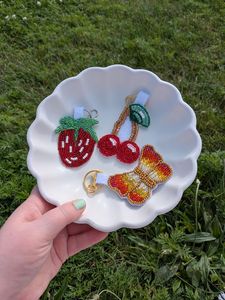 Style Handmade Embroidery Beaded <b>Keychain</b> with Vibrant Beads for Purse Backpack Tote Bag and Key Holder - Product Image 6