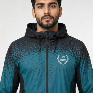 Veste coupe-vent décontractée pour homme, respirante, résistante au vent, hydrofuge, streetwear, OEM, veste légère en polyester - Product Image 5
