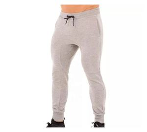 Fashion Casual Polyester Cotton Sweatpants Relaxed Fit Elastic Drawstring Plain Dyed <b>Winter</b> <b>Trousers</b> - Product Image 4