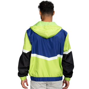 Chaqueta Cortavientos Retro Personalizada al por Mayor, Ligera, Estilo Años 80 y 90, Impermeable, para Exteriores, con Diseños Coloridos para Personalizar - Product Image 2