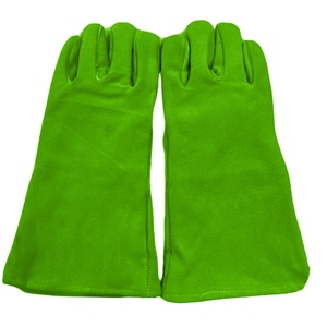 ถุงมือเชื่อมหนังแบบสะท้อนแสง ป้องกันความร้อนสูง ทนทาน ได้มาตรฐาน ANSI/EN ISO Class 1 CE  สามารถปรับแต่งโลโก้ได้ - Product Image 2