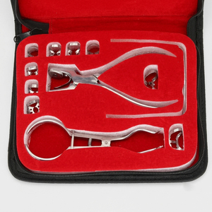 Kit de Pinzas de Acero Inoxidable para Dique de Goma Dental, Perforador, Alicates, 10 Abrazaderas Metálicas, Instrumentos Certificados CE Clase I - Product Image 2
