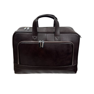 Bolso de Negocios de Cuero Suave para Hombre, Piel Genuina de Vacuno Premium, Cierre de Cremallera, 1.8kg Ligero, Tamaño Grande, 2 Compartimentos Independientes - Product Image 4