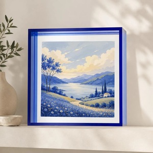 Clear Acrylic <b>4</b> Color Rectangle <b>Photo</b> <b>Frame</b> UV Printing Shatterproof Waterproof Free Standing Horizontal Tabletop Display Modern - Product Image 2