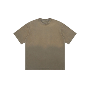Camiseta Oversize Vintage Lavada para Hombre, Hecha de 100% Algodón Tejido de Alto Gramaje, Talla Europea, Transpirable, Manga Corta - Product Image 5