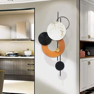 DAYSTAR TRADE Escultura de Pared Metálica Geométrica Abstracta Moderna, Decoración Artística de Alta Calidad, Paquete Multipieza, para Sala de Estar, Boda - Product Image 3