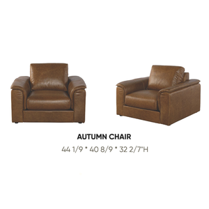 Fauteuil contemporain en cuir véritable, assise profonde, confortable, pour salon, chambre, villa - Design durable - Product Image 3