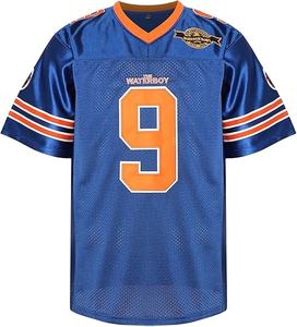 Maillot de football américain rétro en polyester 100% unisexe, tissu en maille respirant, imprimé brodé, vêtements d'été à manches courtes Plus - Product Image 2