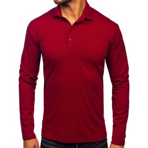 Camisas de Golf para Hombre, Corte Regular, Manga Larga, Tallas Grandes, Transpirables, de Secado Rápido, Tejido de Poliéster 220g - Product Image 1