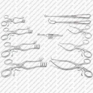 Rétracteurs chirurgicaux vétérinaires Weitlaner & Gelpi, instruments auto-serrants en acier inoxydable, ensemble pour la chirurgie animale, fournisseur OEM - Product Image 3