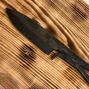 Couteau de cuisine artisanal Burraq en acier carbone forgé à la main, style médiéval antique, lame non réglable, options DIY et OEM, cadeau idéal pour chef - Product Image 3