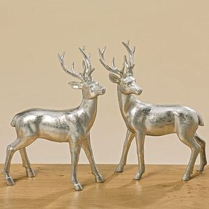 Handcrafted Aluminum Reindeer Table Centerpiece Elegant Metal Deer Figurine For <b>Christmas</b> Dining Decor - Product Image 1