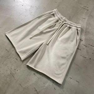 Pantalones Cortos de Algodón 100% con Diseño Vintage y Efecto Desgastado para Hombre, con Borde Crudo y Estampado Puff, Último Diseño Personalizado - Product Image 4