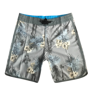 Shorts de bain pour hommes, solides, personnalisés, de haute qualité, séchage rapide, écologiques, durables, avec cordon de serrage, extensibles dans 4 directions, pour le surf - Product Image 1