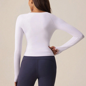 Womens Compression Sports <b>Tops</b> Custom Printed Yoga Fitness Shirts Manufacturer Pakistan OEM Export Supply Global Markets - Product Image 2