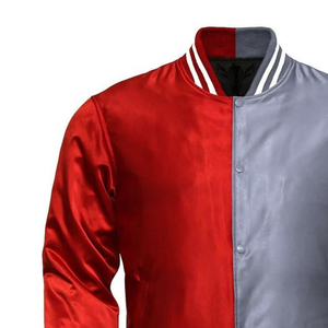 Veste bomber en satin soyeux 100% polyester de qualité supérieure pour hommes Nouvelle arrivée Vestes varsity en satin de soie pour hommes - Product Image 2