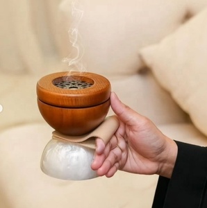 Quemador de Incienso de Sándalo Moderno, Tallado a Mano, Estilo Árabe, 100% Natural, Difusor de Aromaterapia, Decoración para el Hogar - Product Image 4