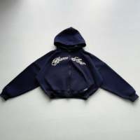 OEM ODM Pull à capuche zippé ample et long en coton 100% respirant pour hommes et femmes, personnalisable et brodé