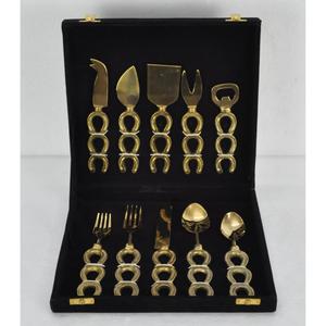 Tableware Accessories Luxury Gifts <b>Box</b> Decorative Cheese Knife Sets Gold Cutlery Set For <b>Bakery</b> Cafe Use Wedding Decor Latest - Product Image 2