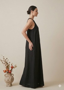 ชุดเดรสลำลองทำมืออย่างประณีต ปี 2026 ออกแบบเองได้ คอวี เปิดด้านหน้า แฟชั่นสำหรับงานปาร์ตี้ พร้อมเข็มขัด ขายส่ง - Product Image 2