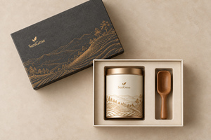 Boîte de présentation personnalisée pour thé avec couvercle et base rigides - Product Image 2